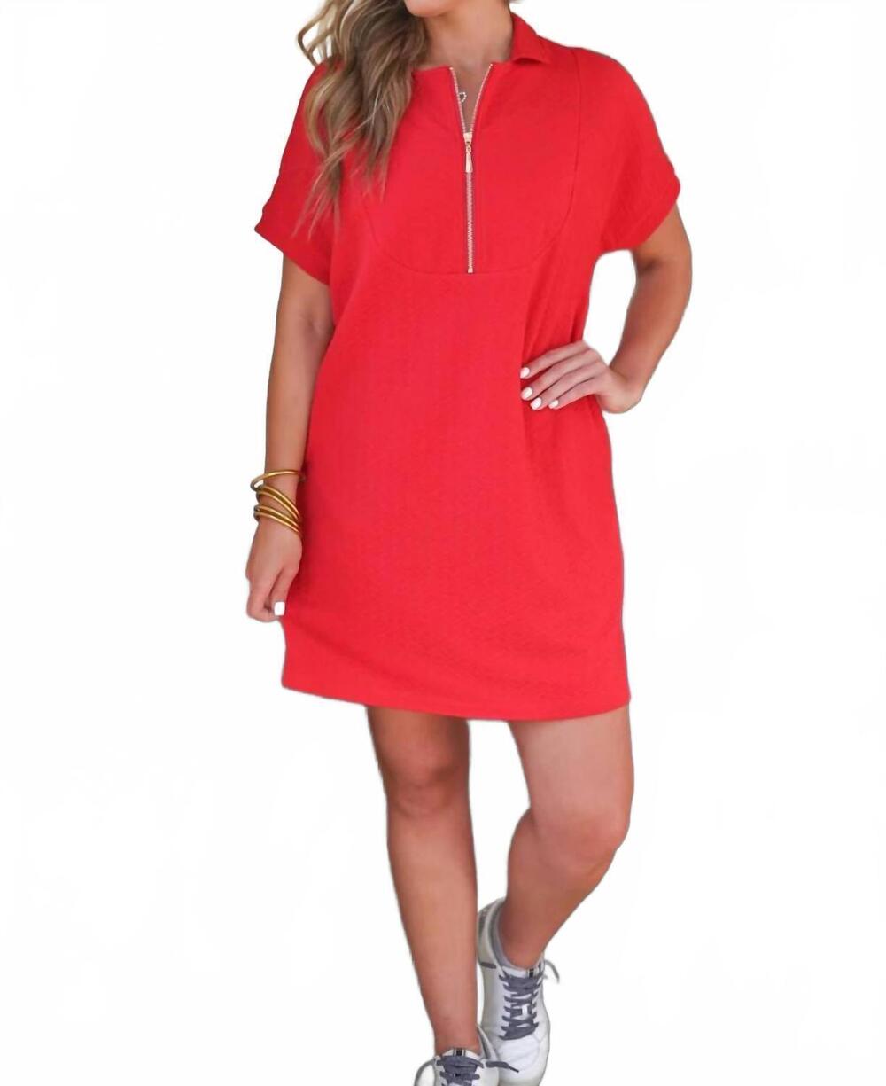 NEW JESS LEA lightweight mini dress in red
